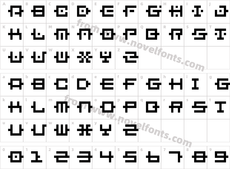 BM chain A6Character Map