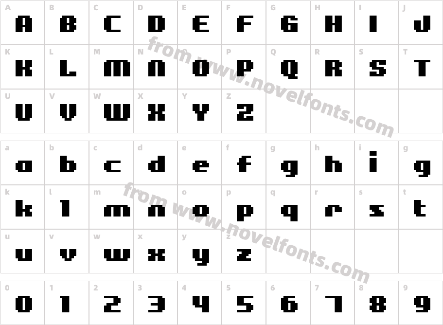 BM figaro A11Character Map