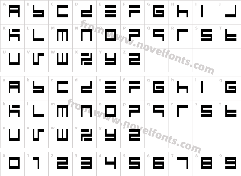 BM maze A9Character Map