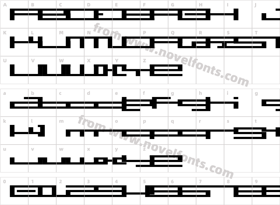 BM press A7Character Map