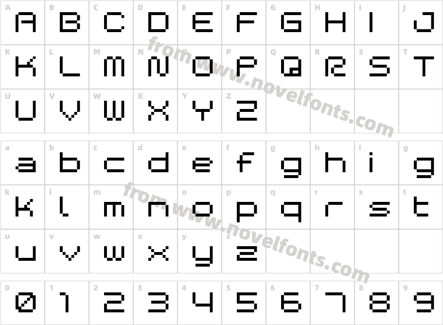 BM space A9Character Map