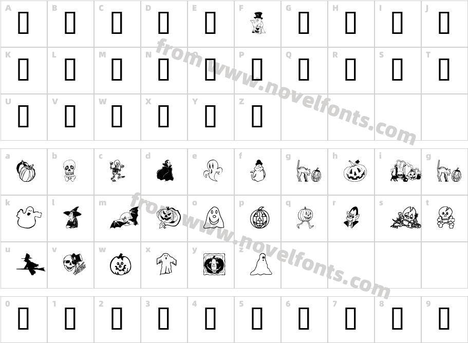 BOOCharacter Map