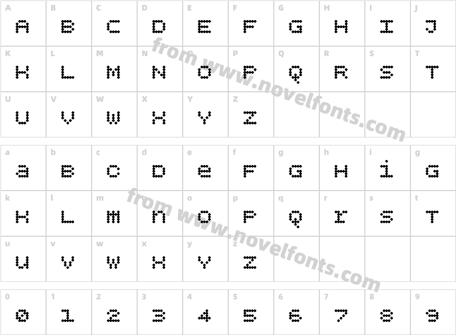 BPdotsUnicasePlus-BoldCharacter Map