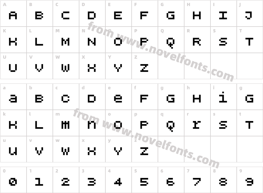 BPdotsUnicaseSquare-BoldCharacter Map