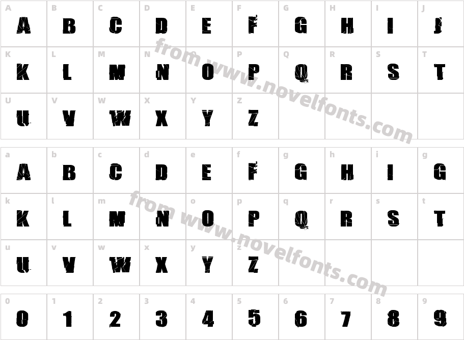 BREAK ITCharacter Map