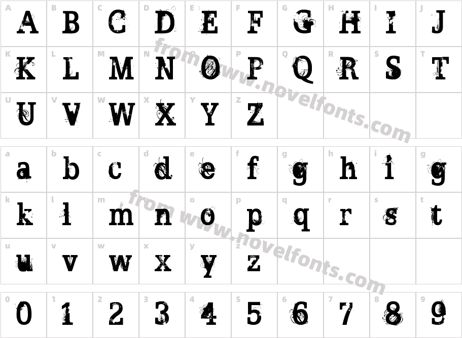 BROKEN GHOSTCharacter Map