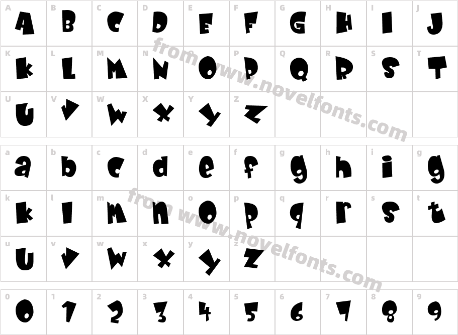 Baby KruffyCharacter Map