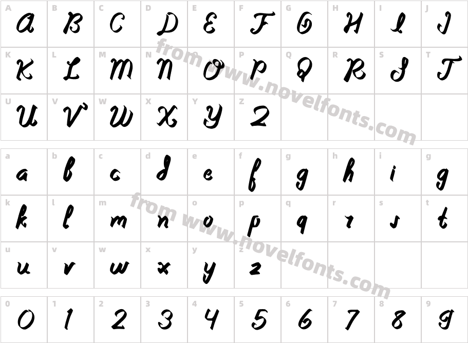 BabylonyaRegularCharacter Map