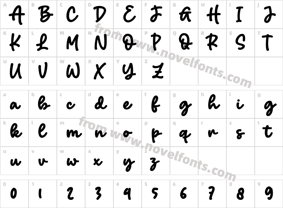 BacklineCharacter Map