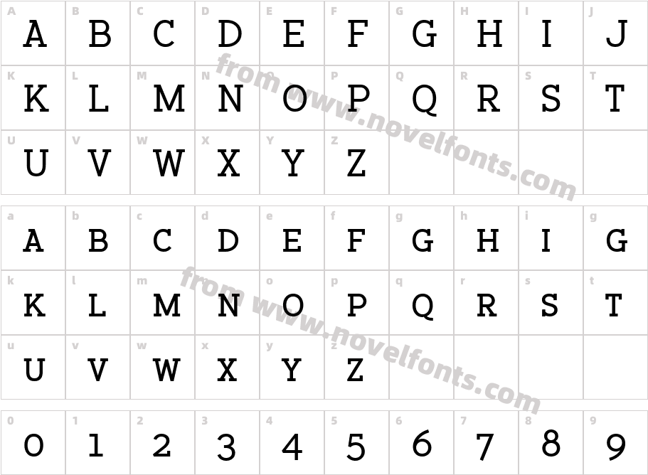 BacktalkSerif BTN SC BoldCharacter Map