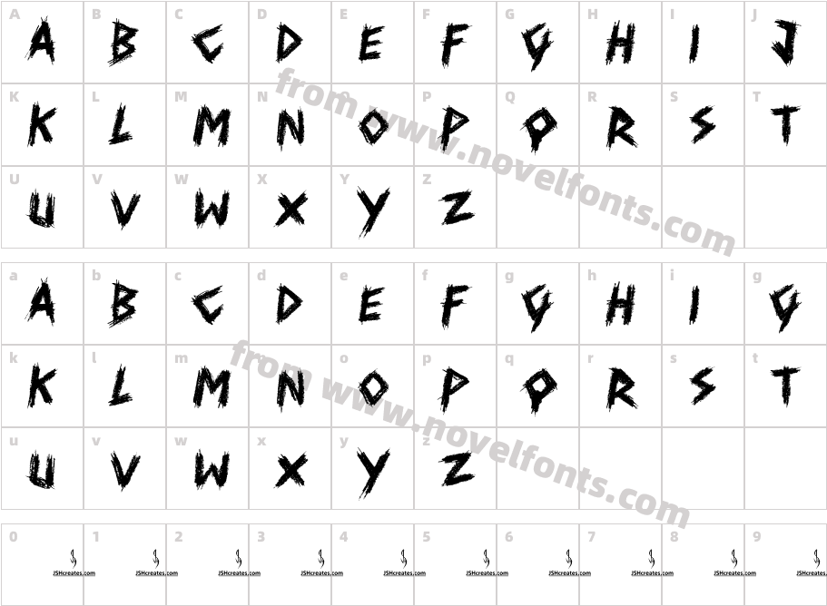 Bad CharmCharacter Map