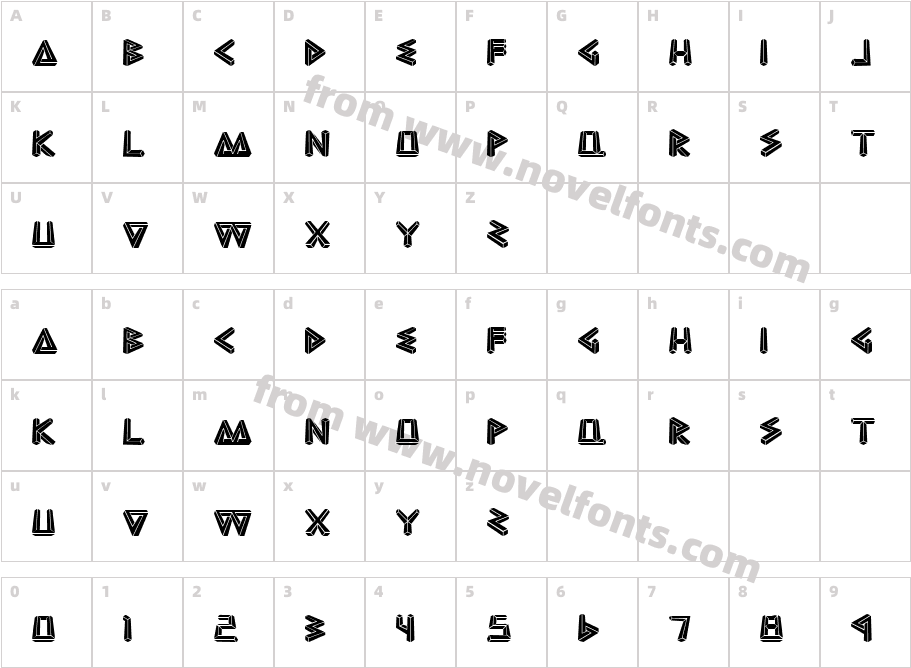 Bad EscherCharacter Map