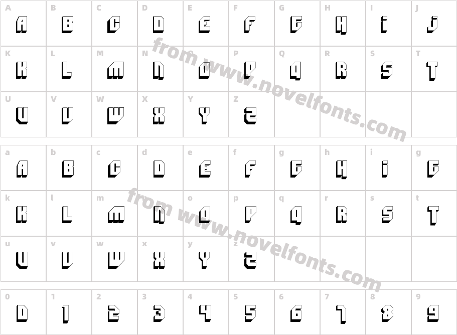 Bad MofoCharacter Map