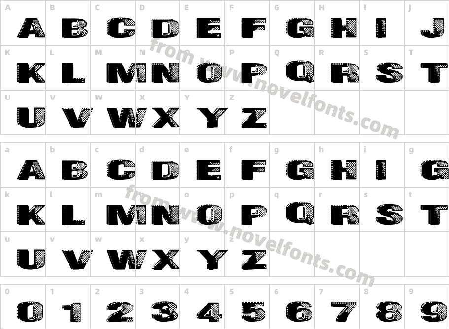 BadazzleCharacter Map