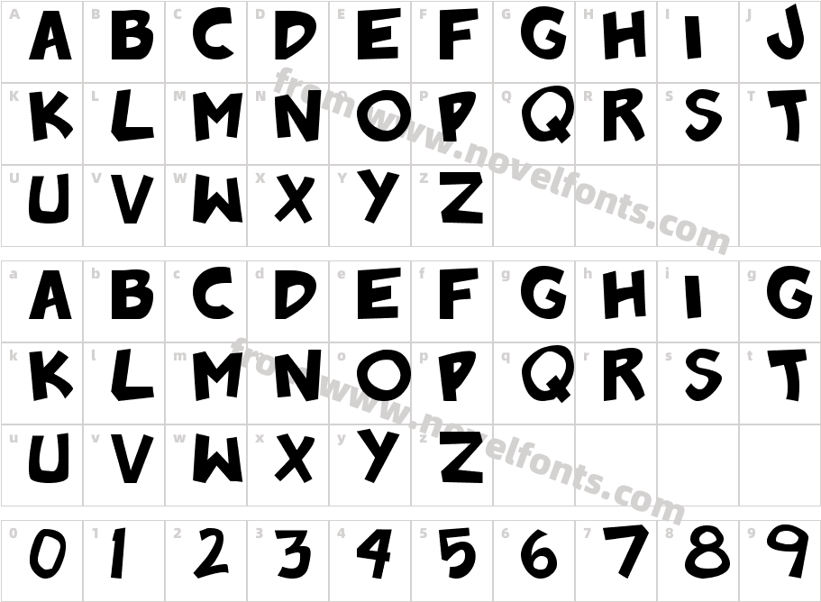 Badonk-a-donkCharacter Map