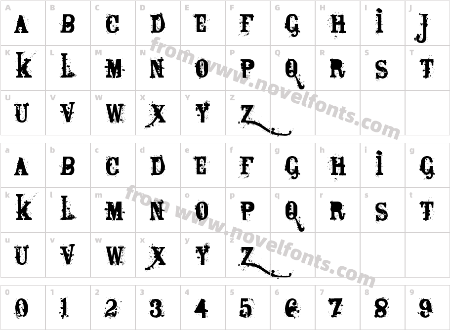 BagpackCharacter Map