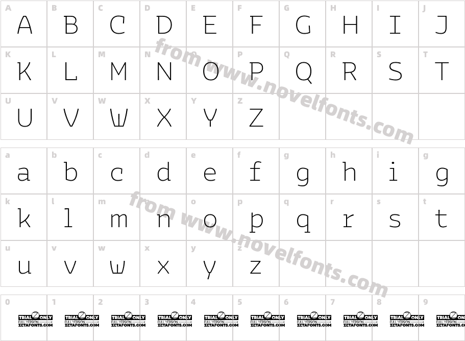 Bakemono Stereo Trial ExtraLightCharacter Map