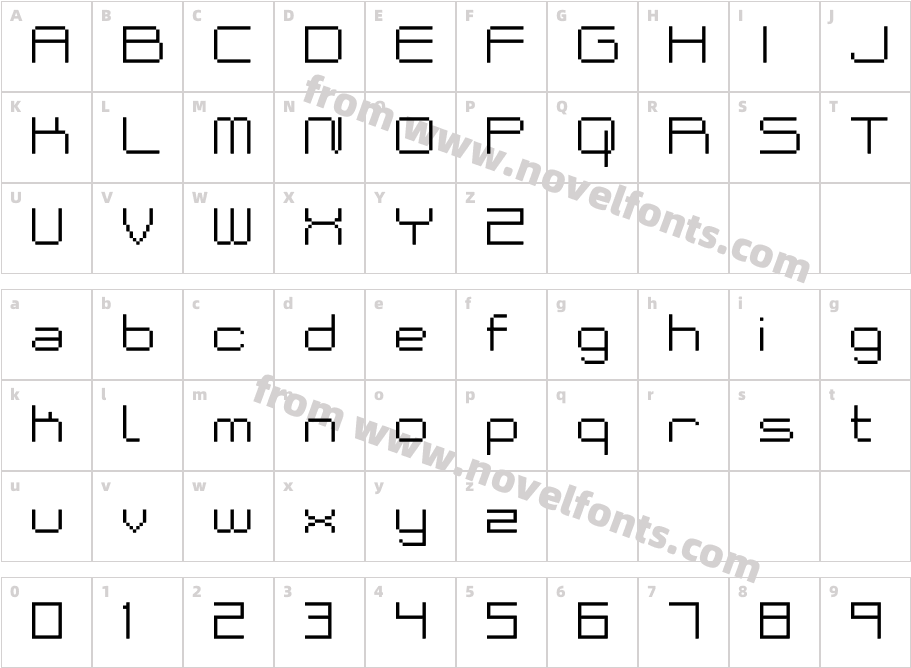 Bakeneko-MediumCharacter Map