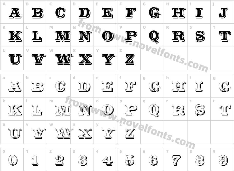 CameoAntiqueCharacter Map