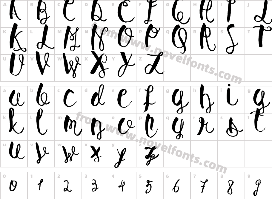 Baley SunCharacter Map