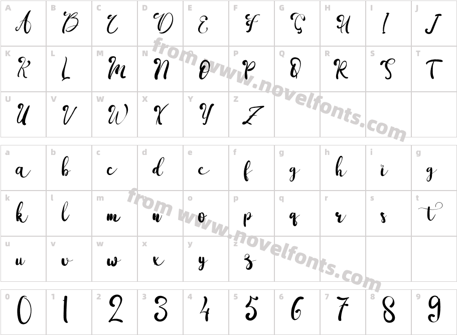 CamilaHobertRegularCharacter Map