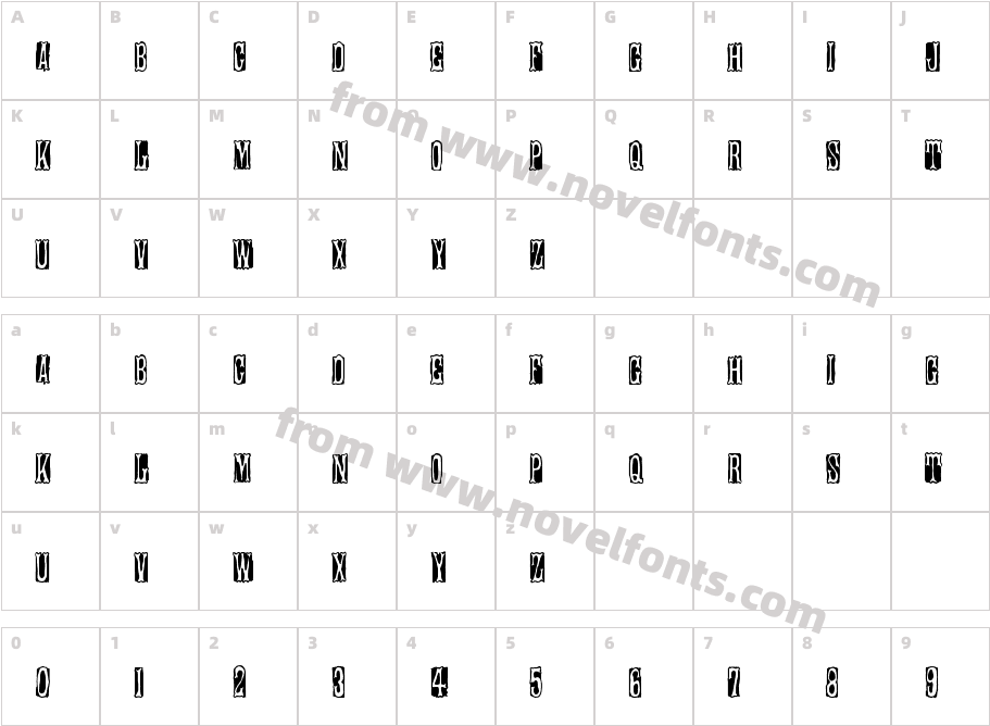 BandStandCharacter Map