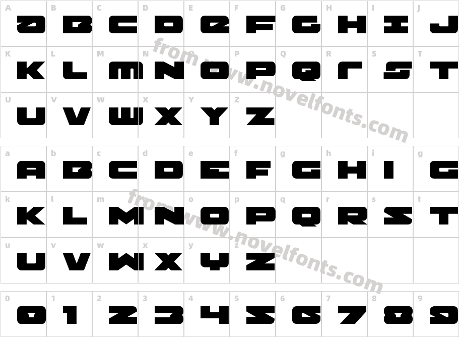 Banjin ExpandedCharacter Map