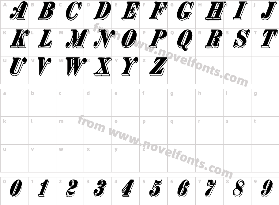 Bank NoteCharacter Map