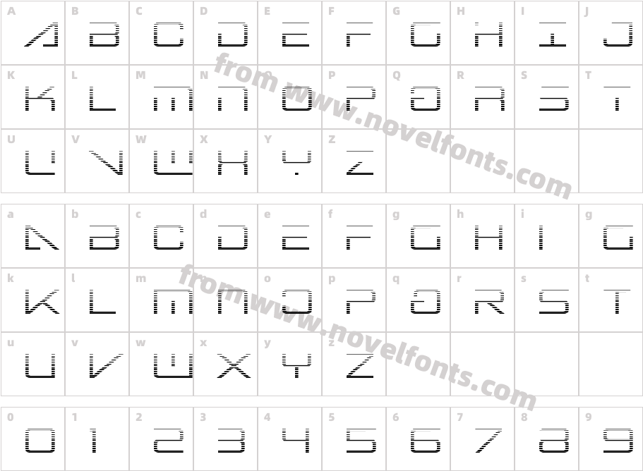 Banshee Pilot GradientCharacter Map