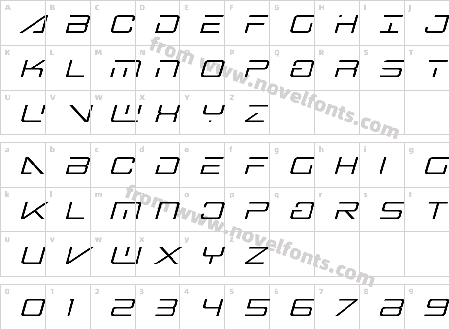 Banshee Pilot Title ItalicCharacter Map