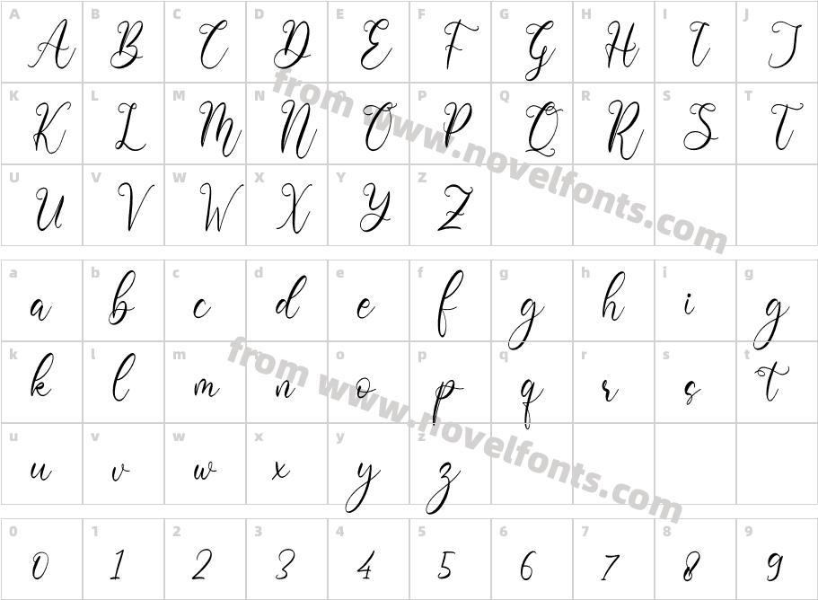 Barbara Derina ItalicCharacter Map