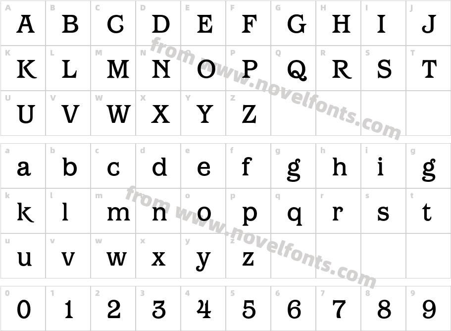 BarcelonaEF-MediumCharacter Map