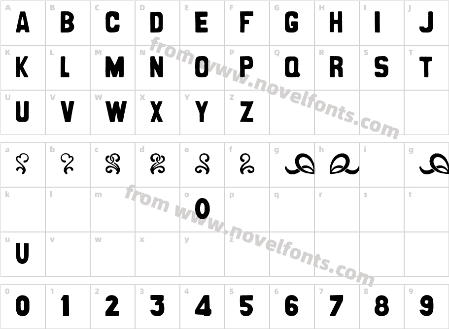 CanCan de BoisCharacter Map