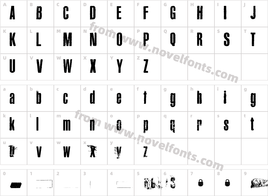 CanardCharacter Map