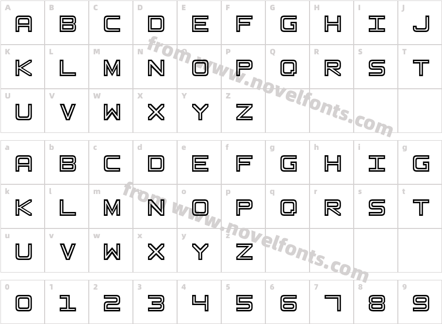 Basic Square 7Character Map