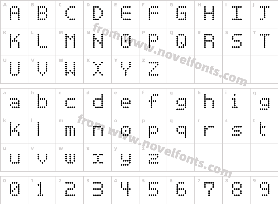 BasicdotsCharacter Map