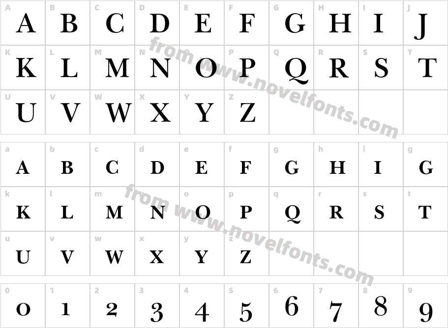 BaskervilleNewExpertBQ-SemiBoldCharacter Map