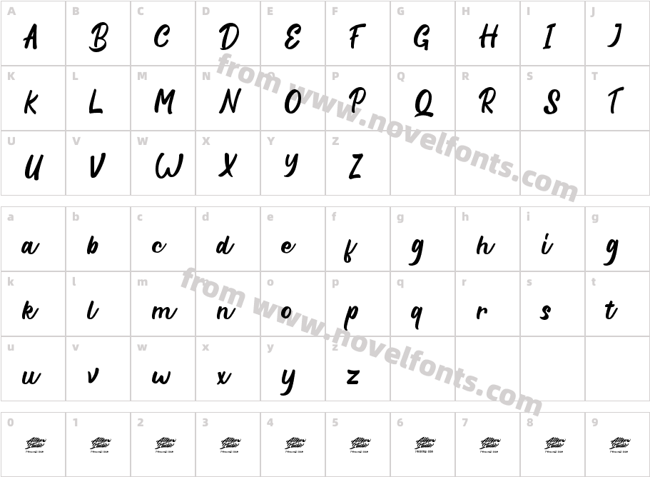 Battina RegularCharacter Map