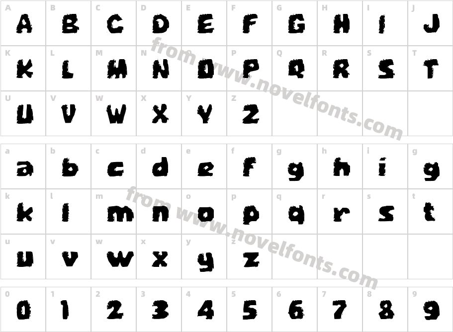 Batu KapurCharacter Map