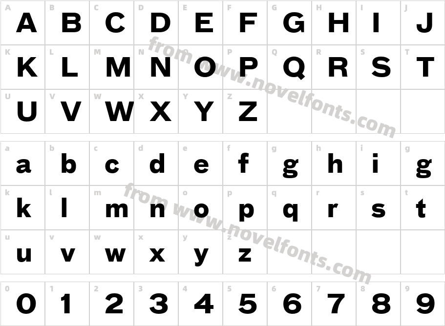 BauLF-BoldCharacter Map