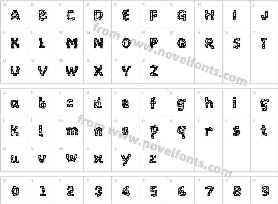 Baukasten-FourCharacter Map