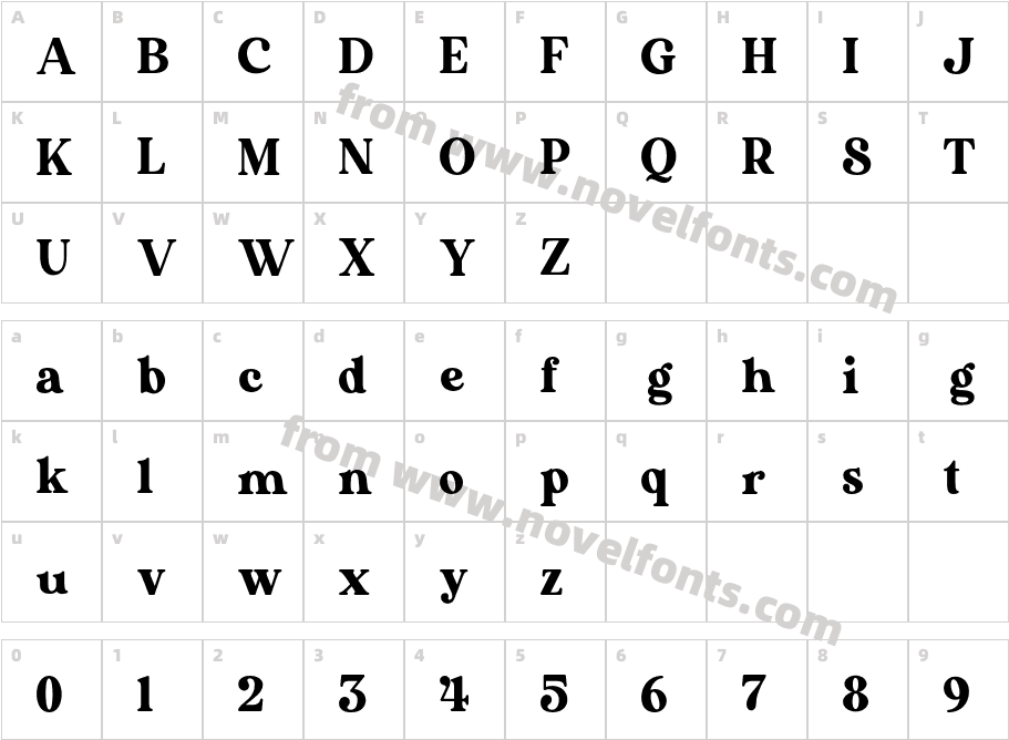 BavistageCharacter Map