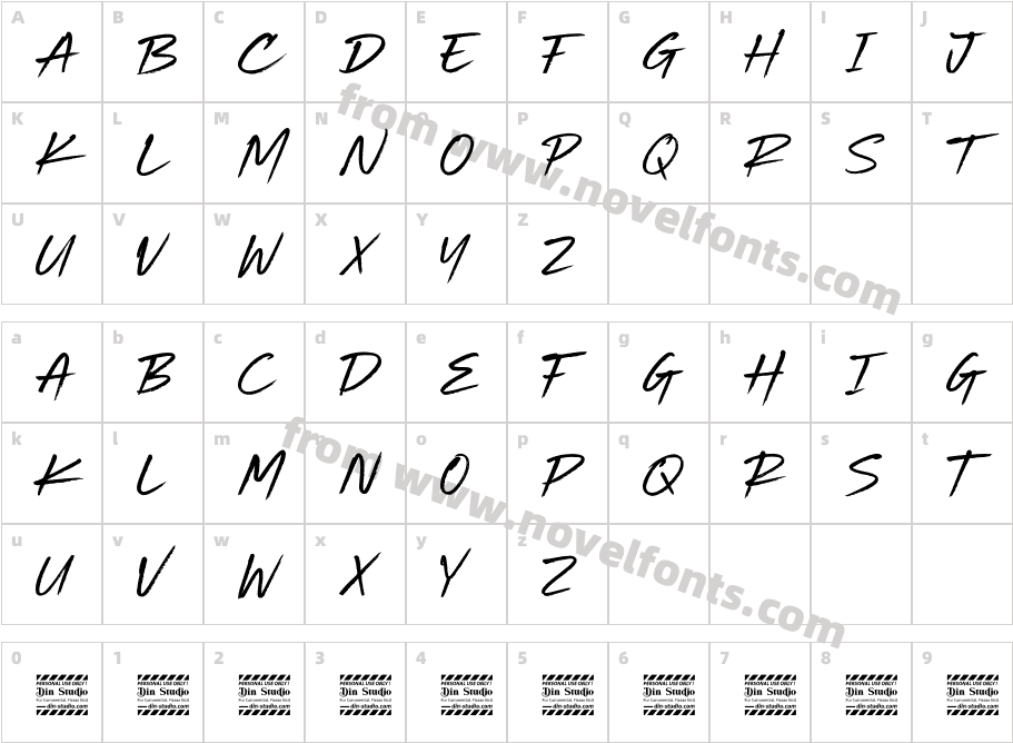 Beach Vibes Personal UseCharacter Map