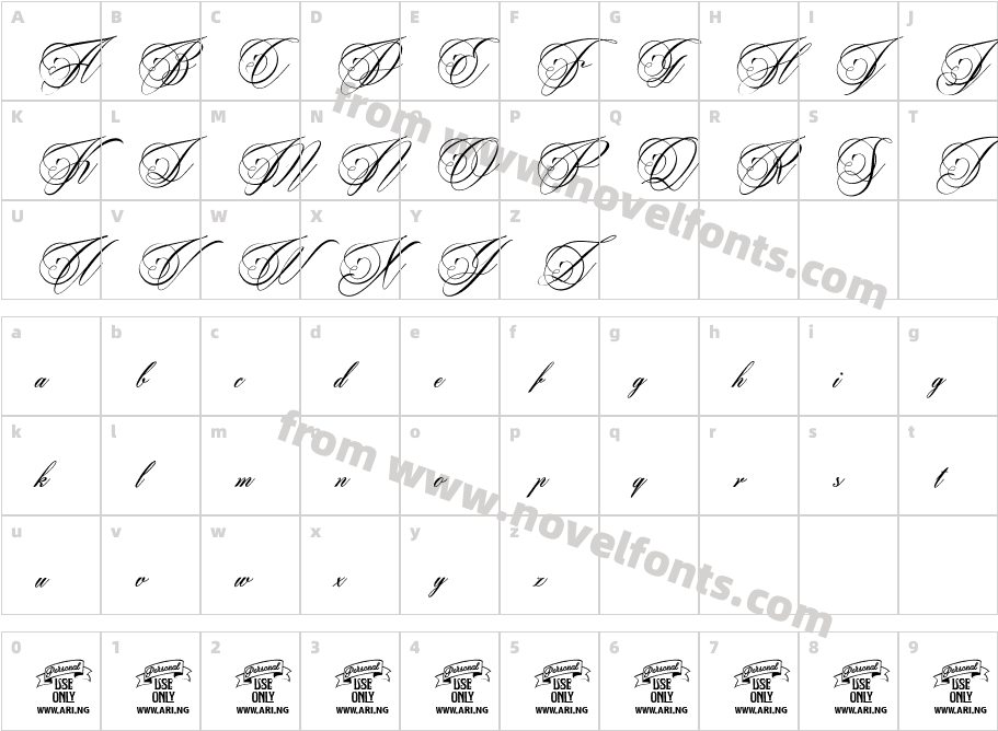 Beaked Tyrant Personal UseCharacter Map