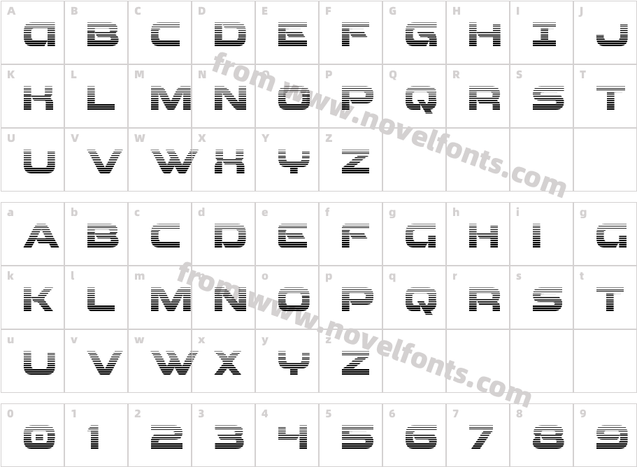 Beam Weapon GradientCharacter Map