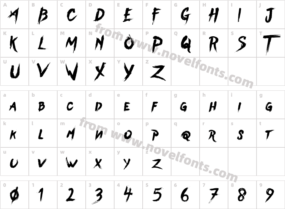 BearHandBrushCharacter Map