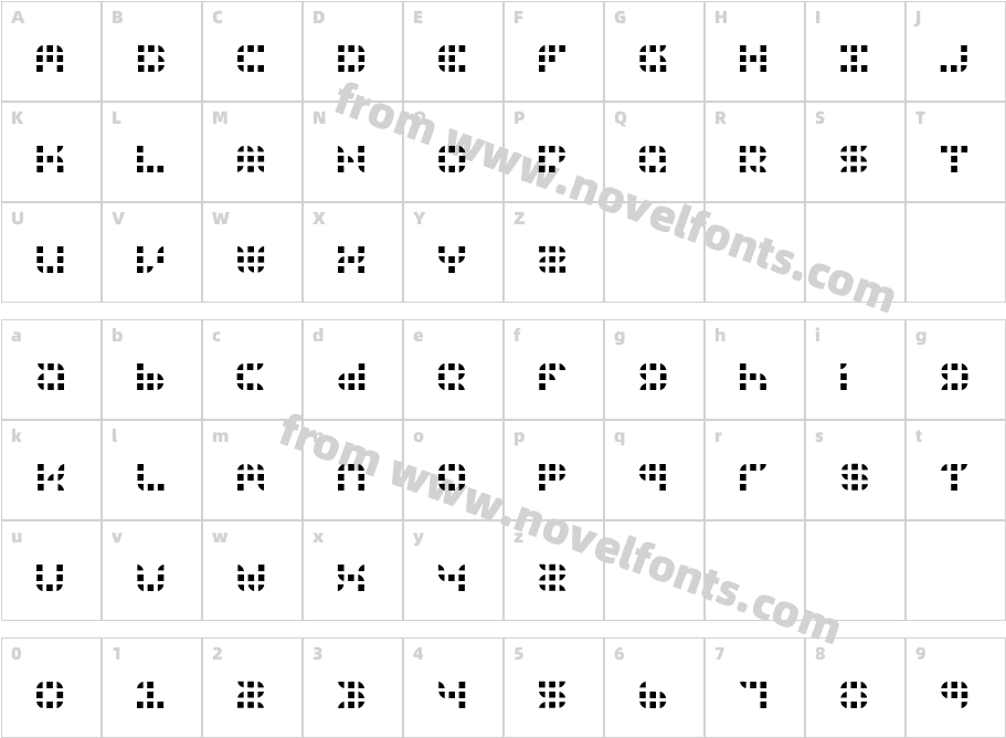 9sqgrd ThinCharacter Map