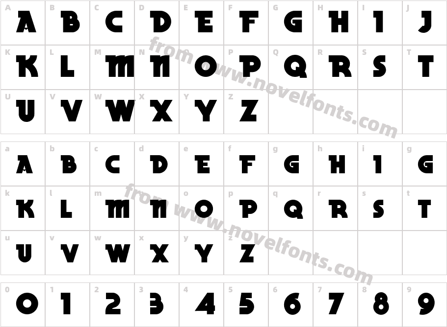 Becker Black NFCharacter Map