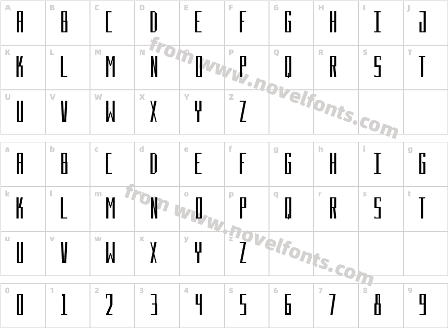 BeckettCharacter Map