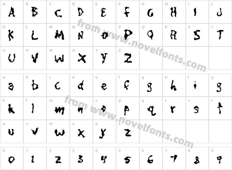 CaniptionFitCharacter Map